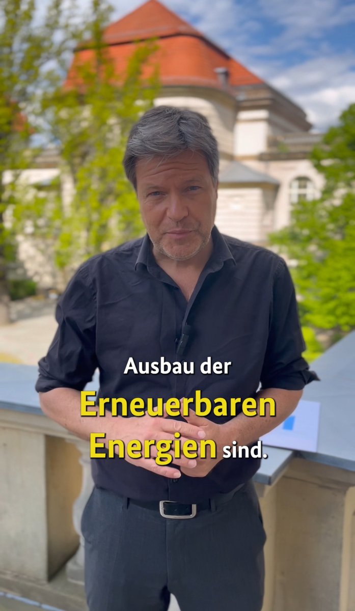 Es geht richtig voran bei Ausbau der #Erneuerbaren Energien. Das Update von Bundesminister #Habeck in anderthalb Minuten.
