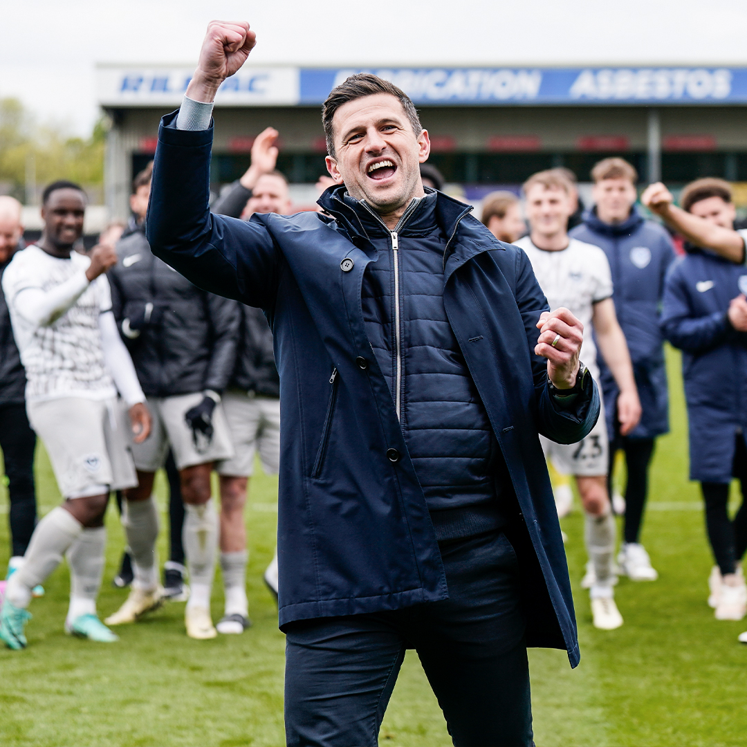 💙 Our gaffer. 🤩 It's what we've all been waiting for, #Pompey fans!