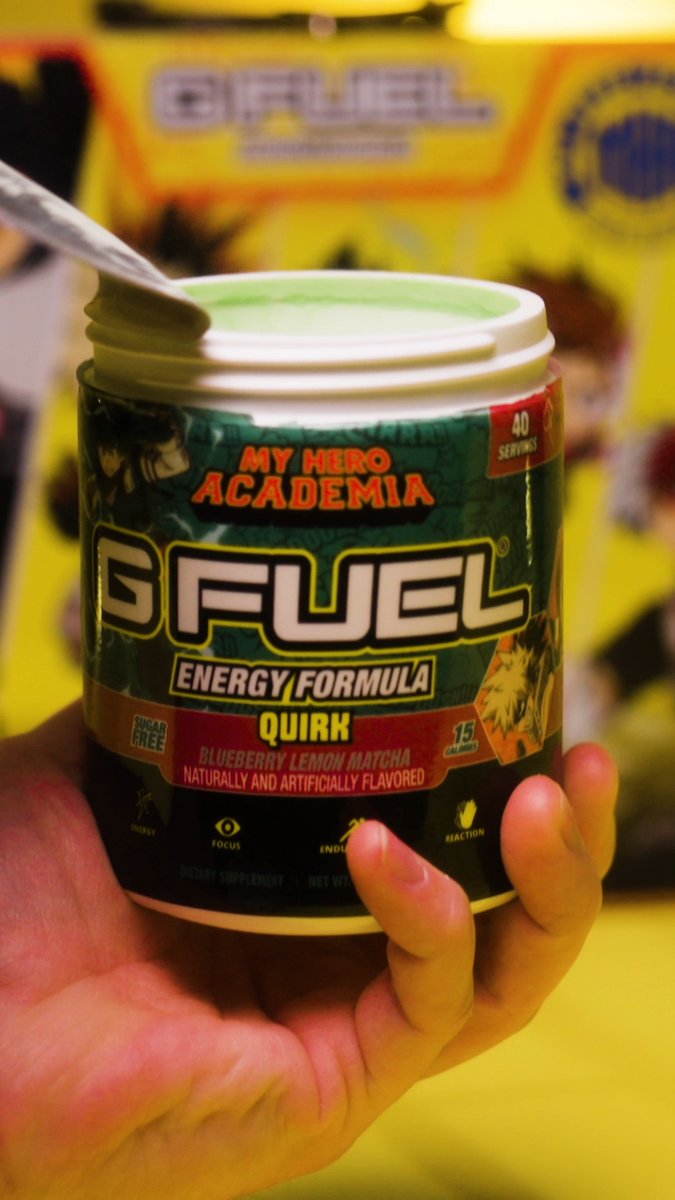 ๐ ๐ฅ๐ง + ๐๐ข๐๐๐ข๐ช to win a Blueberry Lemon Matcha #MyHeroAcademia x #GFUEL Energy Tub! NOW BUY 1, GET 1 50% OFF! โจ 2 winners picked on Monday bc these Tubs are finally available on their own! ๐๏ธ ๐ฆ๐๐ข๐ฃ ๐ฆ๐๐๐: