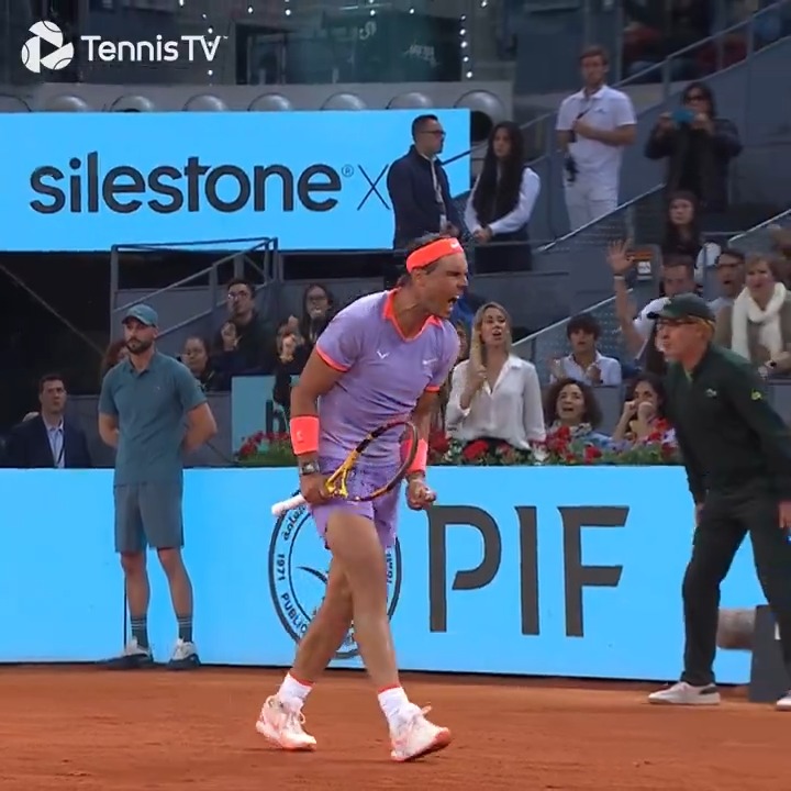 This backhand to set up match point was *huge* 💣 Rafa Nadal #MMOPEN