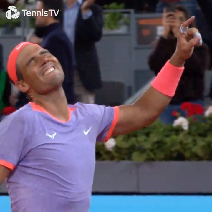 Glorious, glorious scenes ✨ Rafa Nadal #MMOPEN