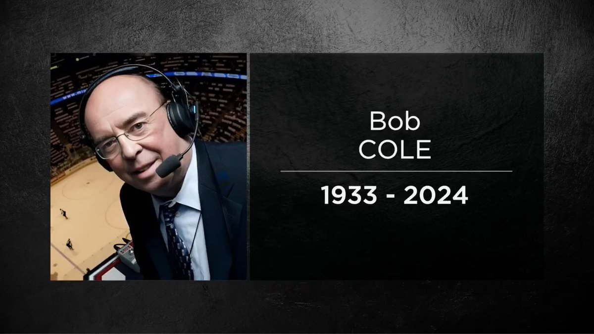 Remembering Bob Cole, the soundtrack of hockey ❤️