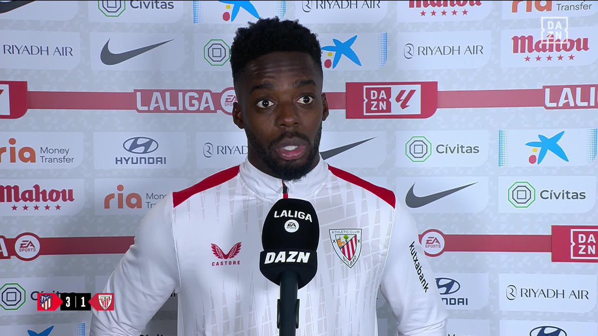🗣️ “La gente tiene que pitar al que insulta, no a la víctima” Iñaki Williams, sobre lo sucedido con su hermano Nico en el Metropolitano. Así lo explica a Javier Valle en DAZN 🔉 #LALIGAenDAZN ⚽️
