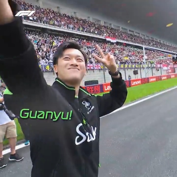 One week ago, 周冠宇 | Zhou Guanyu 🇨🇳 got the hero's welcome he deserved in Shanghai 🥹 #F1 NEUVILLE IS GOD