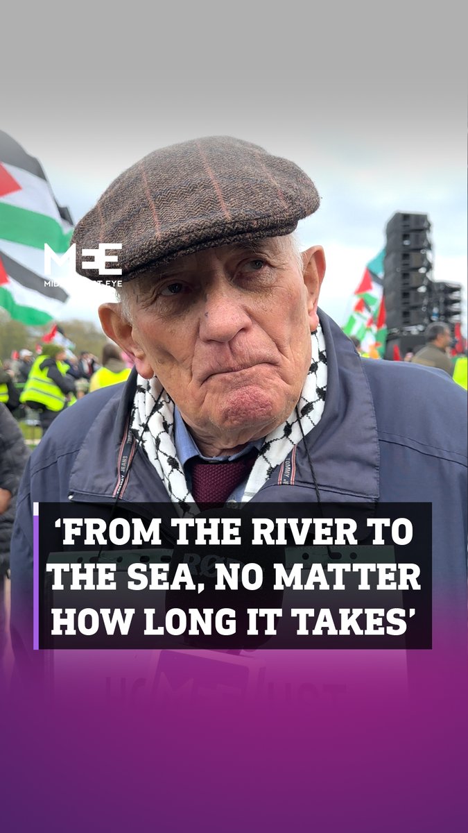 87-year-old Holocaust survivor, Stephen Capos, says: “From the River to the Sea, Palestine will be free, no matter how long it takes". Kapos, who attended the march for Gaza in London, was 7-years-old when he and his family survived the Nazi Holocaust on Jews in Hungary in 1944