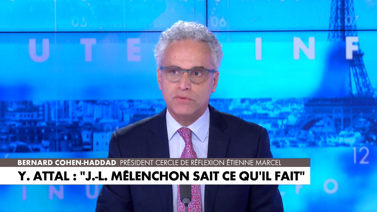 Bernard Cohen Haddad, président du cercle de réflexion Etienne Marcel, sur les positions de Jean-Luc Mélenchon après la manifestation pro-palestinienne à Sciences Po Paris : «Ça s'appelle du clientélisme politique», dans #180MinutesInfoWE