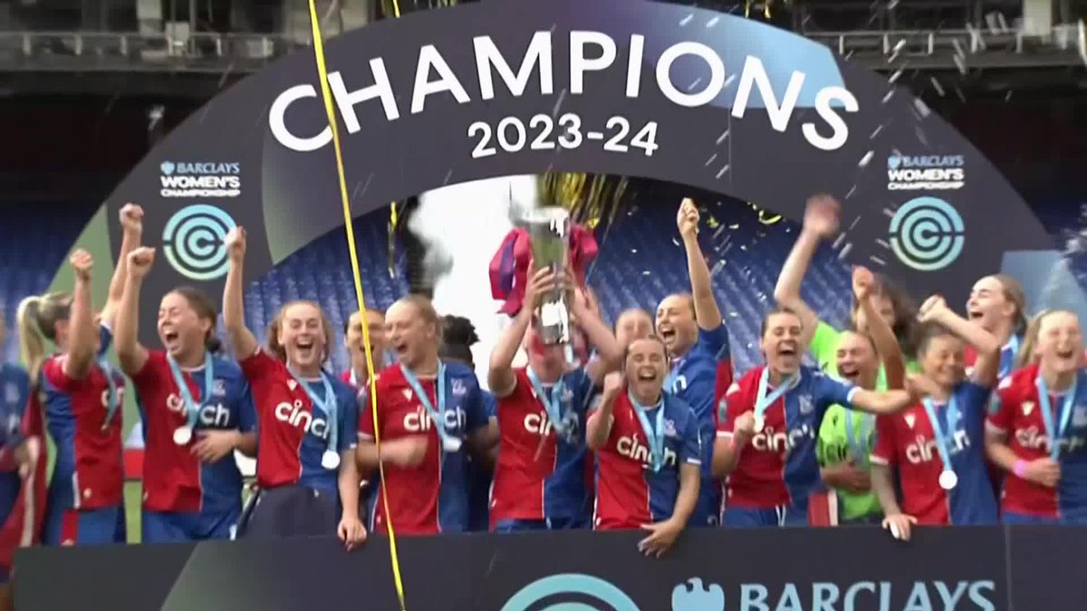 The 2023-24 Barclays Women's Championship Winners! Crystal Palace F.C. Women 🏆