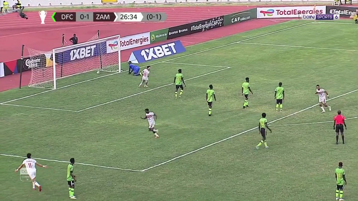 ساسمون يضيف الهدف الثاني للزمالك في شباك دريمز ويعزز التقدم #كأس_الاتحاد_الإفريقي #الزمالك_دريمز