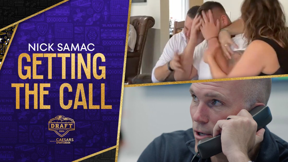 "You okay playing for a Harbaugh??" Inside Nicky Samac’s emotional draft call 🥺