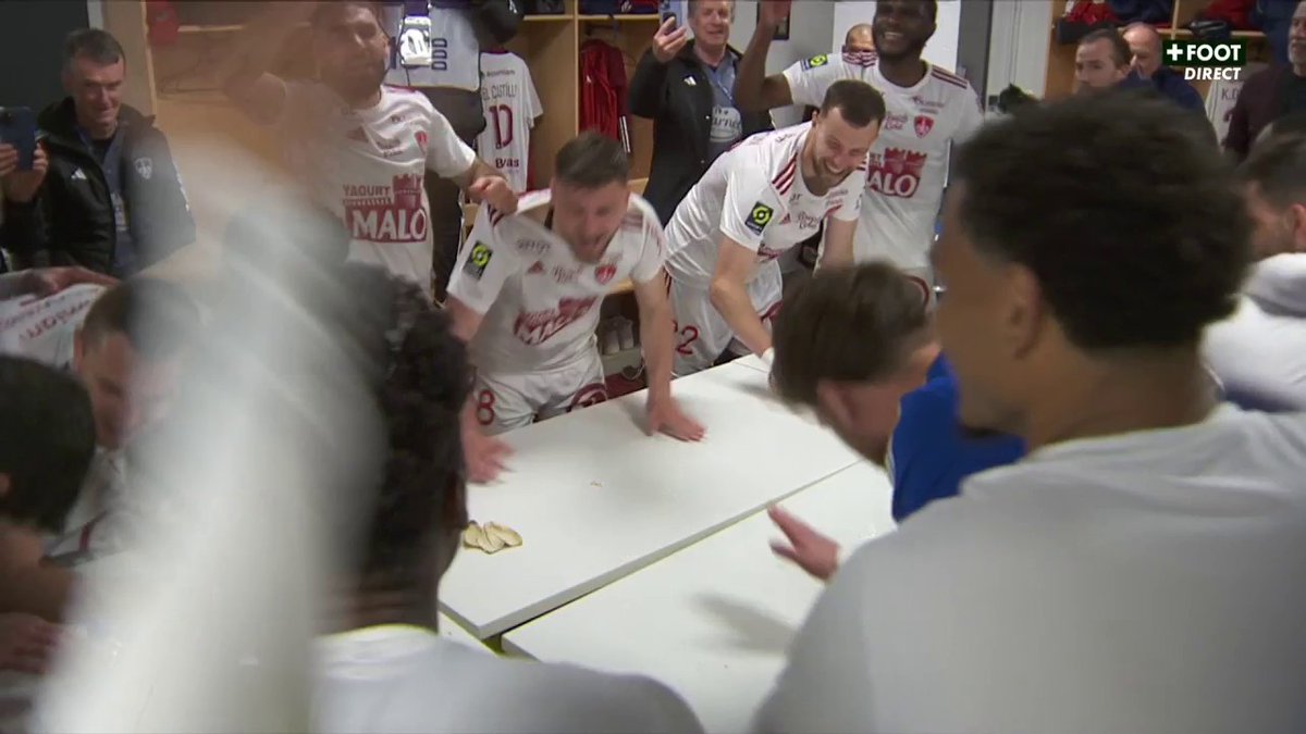 Pour la première fois de son Histoire, Brest jouera une Coupe d’Europe la saison prochaine. 🤩❤️🤍 🎥 CANAL+ Foot