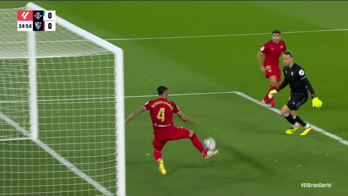 Sergio Ramos. Off the line. Top defender. #ElGranDerbi #LALIGAHighlights