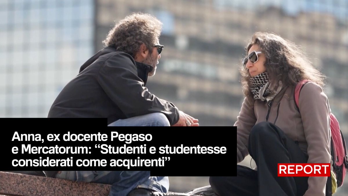 Per un anno la prof. Bruno ha insegnato cinese alla Pegaso e alla Mercatorum, due università telematiche del gruppo Multiversity, e ha accompagnato alcuni studenti alla laurea. Secondo il suo giudizio, il livello era veramente basso. #Report ora su #Rai3👇