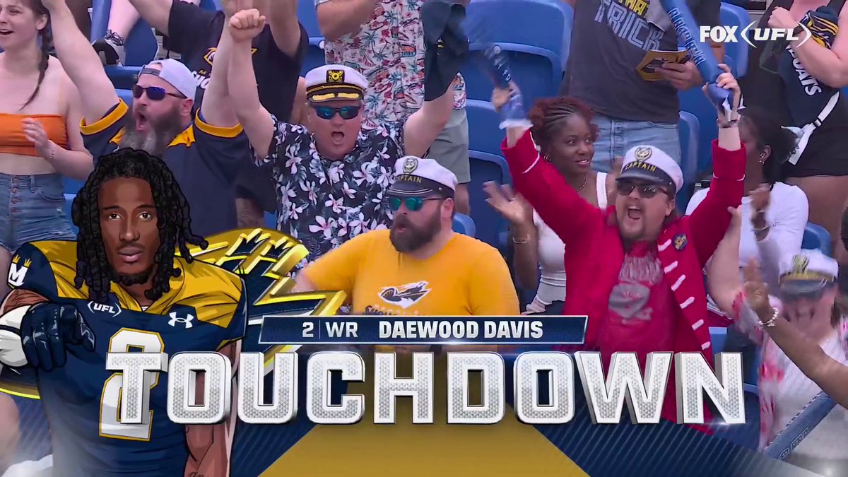 82 YARDS TO THE HOUSE‼️ Daewood Davis gets the Memphis Showboats on the board 🔥
