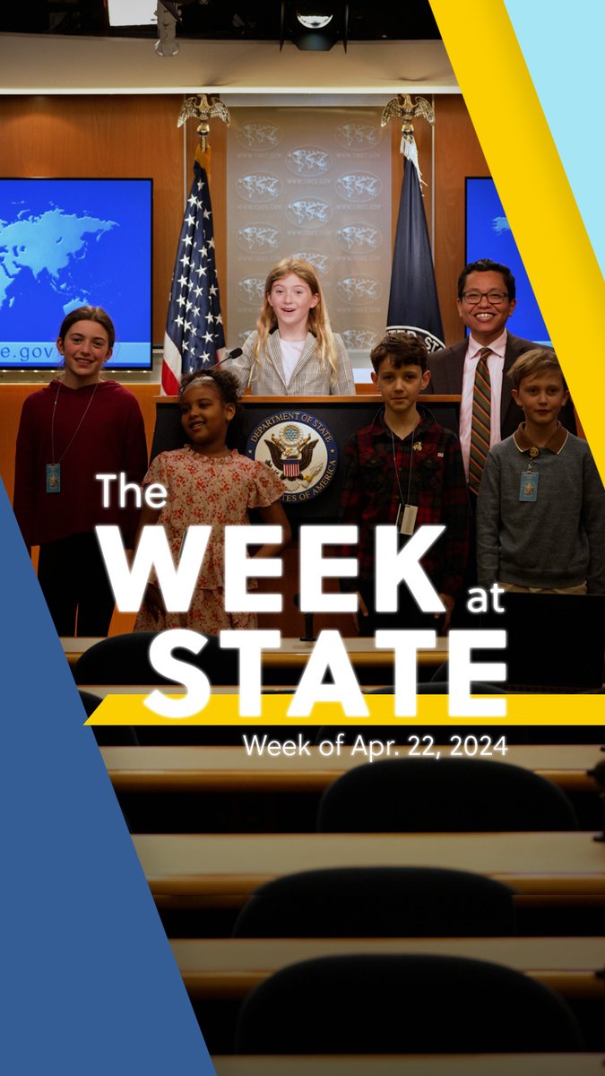 This week, Secretary Antony Blinken traveled to Shanghai and Beijing. We also released the Human Rights Report.