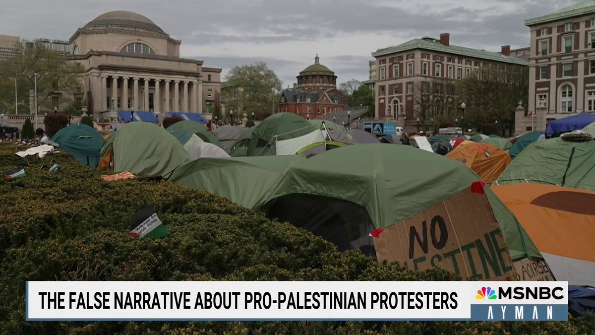As the political establishment and mainstream media pundits attempt to discredit and marginalize Gaza solidarity encampments on U.S. campuses, Ayman breaks down the false narrative surrounding pro-Palestinian protesters.