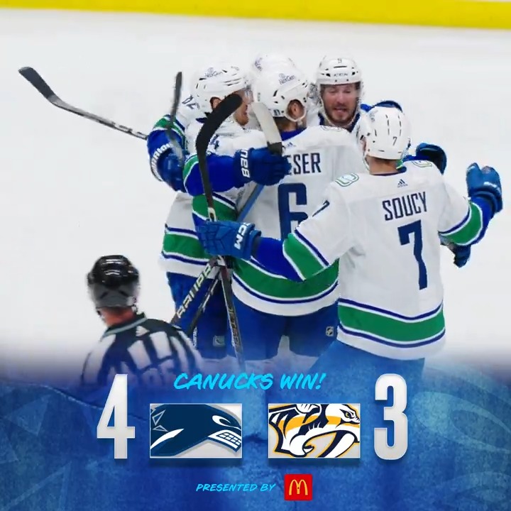 BELIEVE. Back home Tuesday for game five! McDonald's 🇨🇦 | #Canucks