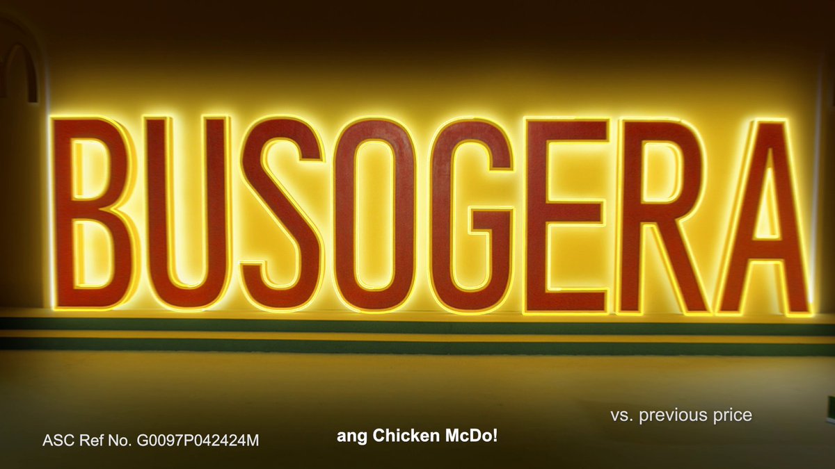 99 pesos lang nasa Busog era ka na! Diba, jose marie viceral Maymay 😏 Much pinasulit (vs previous price) na ang favorites mo sa McSavers Sulit-Busog Meals ❤️💛 Punta na sa McDo and order now!
