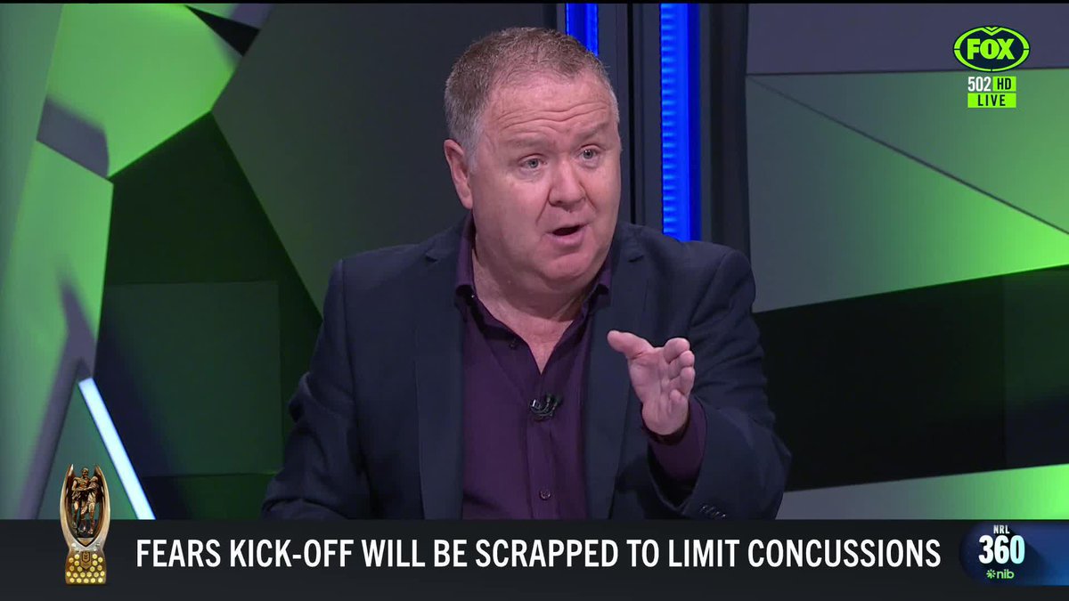 "It's a safety vs spectacle debate." Are concussions going to be the end of the kick off? 📺Watch #NRL360 on Ch. 502 or stream via Kayo Sports