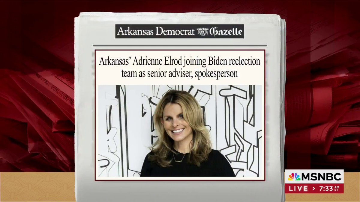 .adrienneelrod 🐗 is joining the president's re-election campaign as a member of its communications team