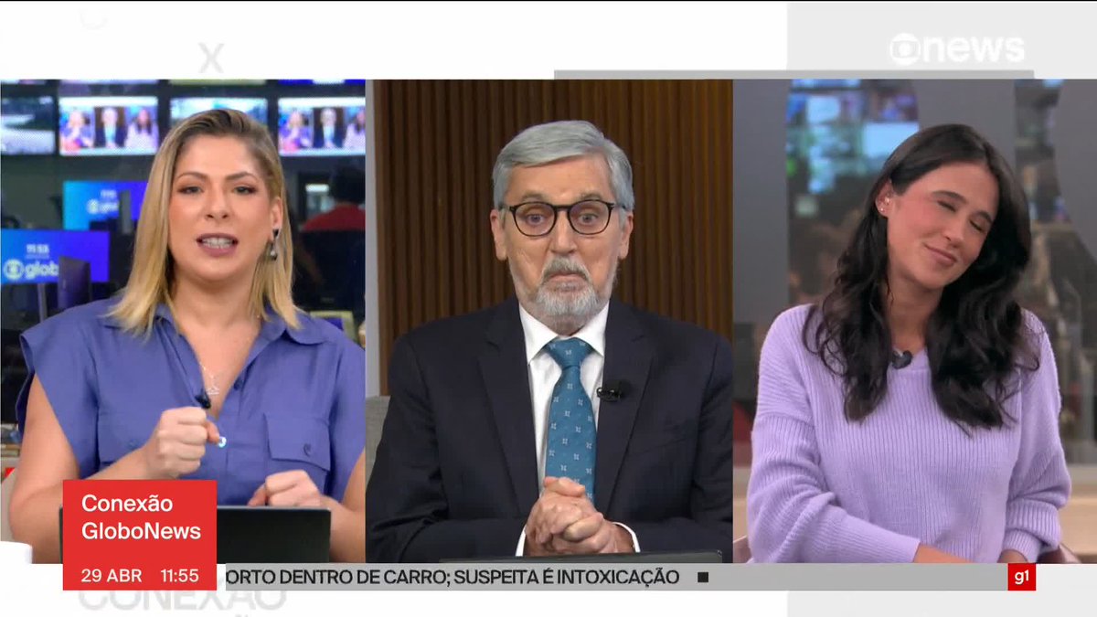 Come on, vogue! 🎶 Daniela Lima, Valdo Cruz e Bárbara Carvalho 💉 entram no clima e cantam Madonna. Confira esse momento icônico! 😍 ➡ Assista ao #ConexãoGloboNews: #GloboNews
