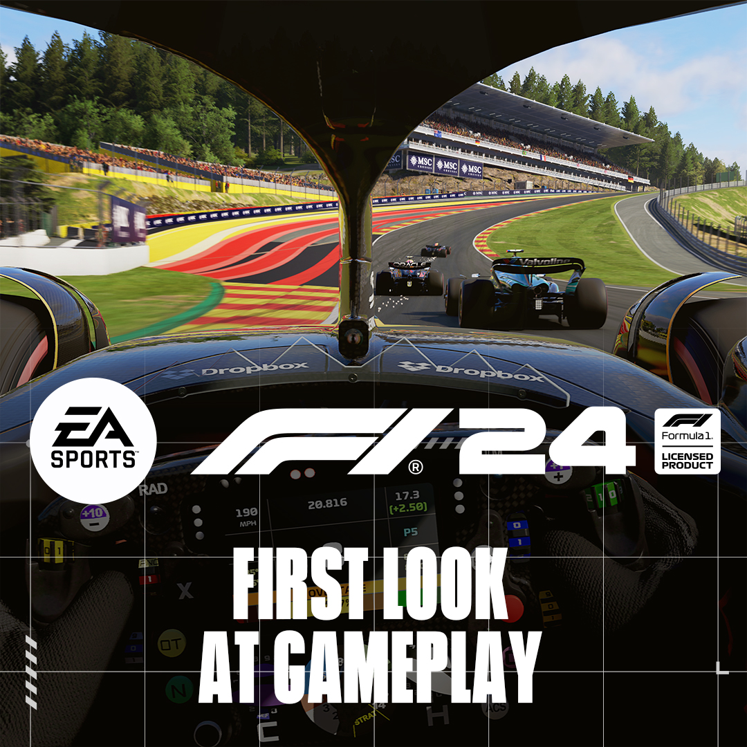 Here's your first look at raw #F124 gameplay, including the updated circuits of Spa, Silverstone &amp; Lusail 🎮 Out May 31: