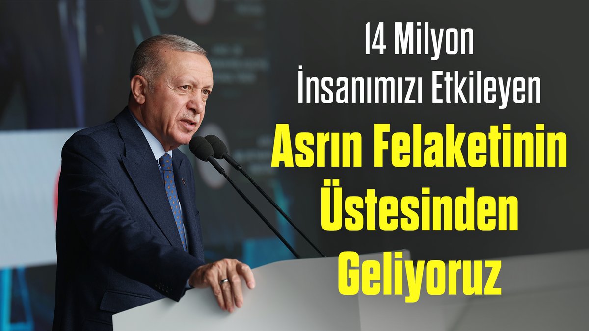 Zorluklara rağmen asrın felaketinin üstesinden asrın birlikteliğiyle geliyoruz, geleceğiz.