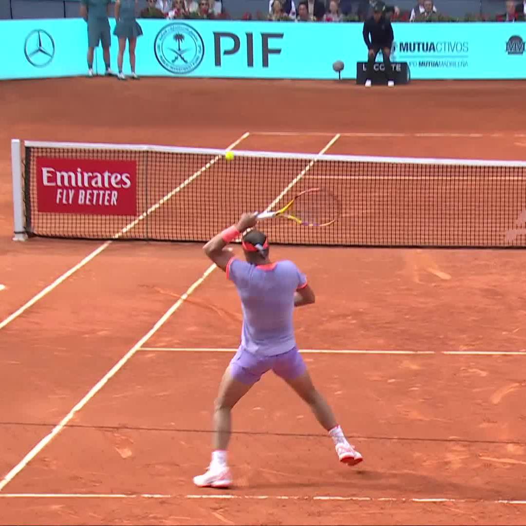 Rafa Nadal banana shot pass™️ 🍌 Rafa Nadal #MMOpen
