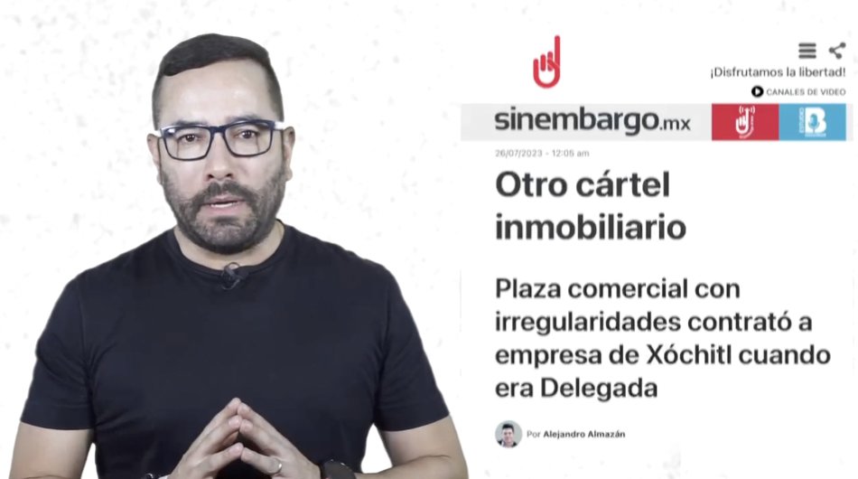 Fiel a su estilo del MOCHE 4.0 la candidata Xóchitl Gálvez Ruiz permitió la construcción de una plaza comercial en Lomas de Chapultepec (Plaza Altezza) con excedente de pisos ,a cambio de que la constructora encargada contratará a sus empresas OMEI y High Tech.