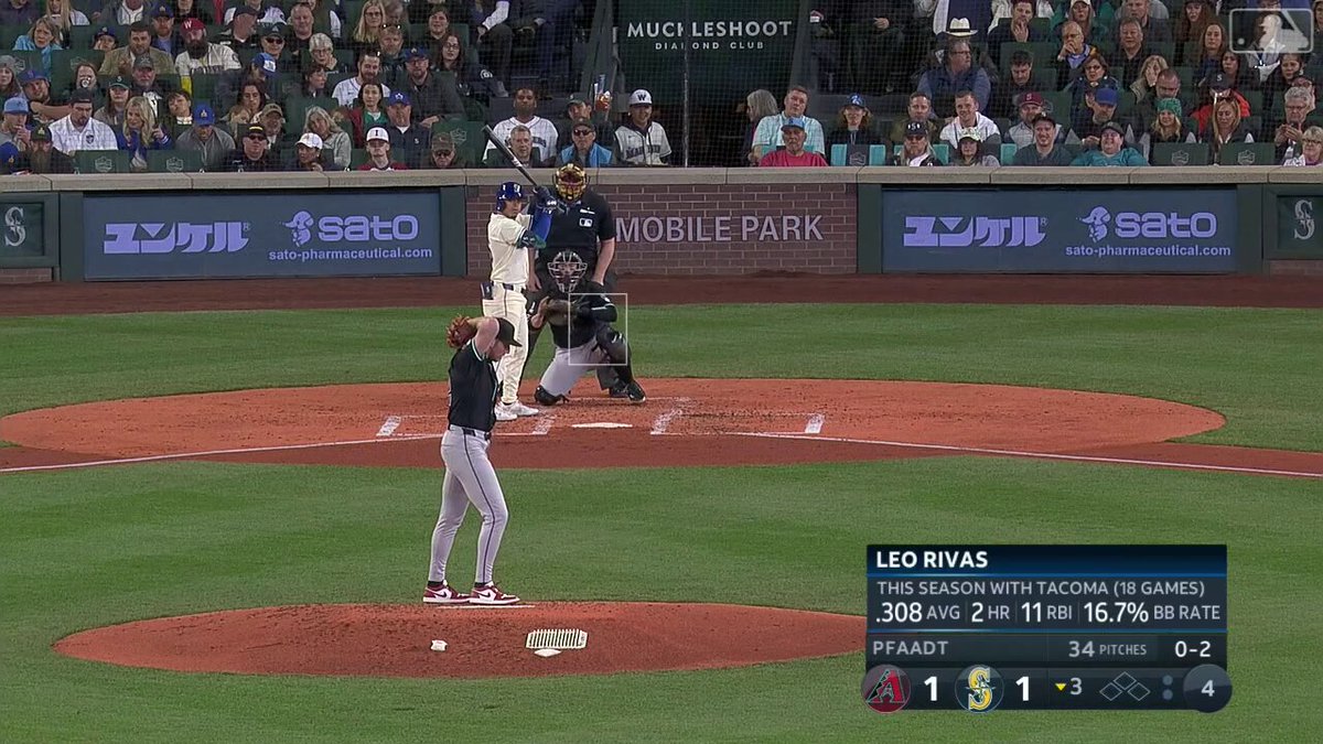 #PorSiTeLoPerdiste: ¡Bienvenido al Show! ¡Leo Rivas debutó ayer conectando un TRIPLE en su primer turno al bate en @LasMayores ! 🇻🇪