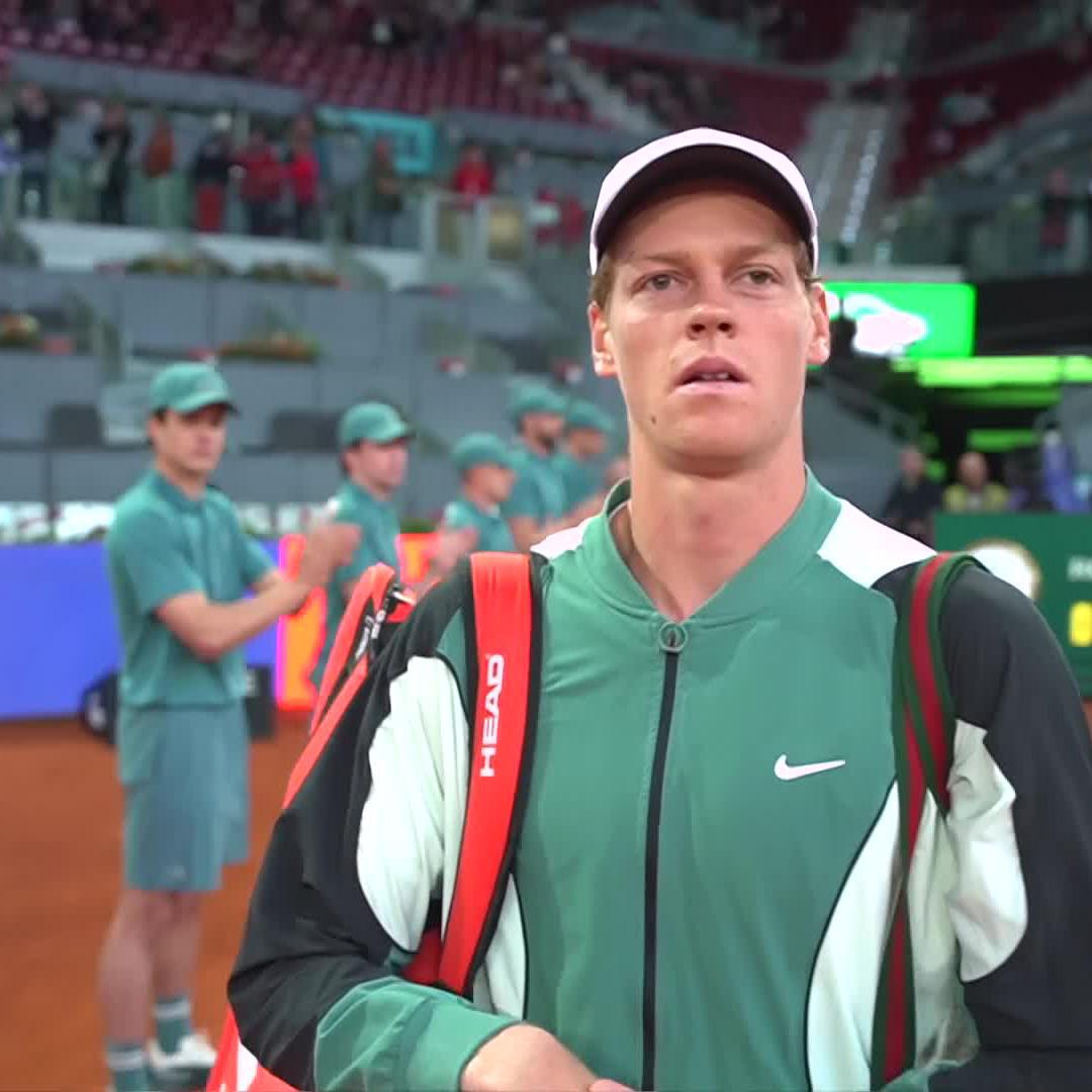 Ciao Jannik 👋 World No.2 Jannik Sinner faces Kotov to kick off the Madrid night session —>>