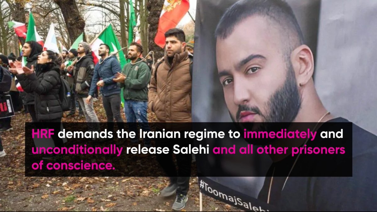 Prominent Iranian rapper and critic of the regime, #ToomajSalehi, has been sentenced to death for his song supporting human rights and the #MahsaAmini protests. HRF demands the Iranian regime immediately and unconditionally release Salehi and all other prisoners of conscience.