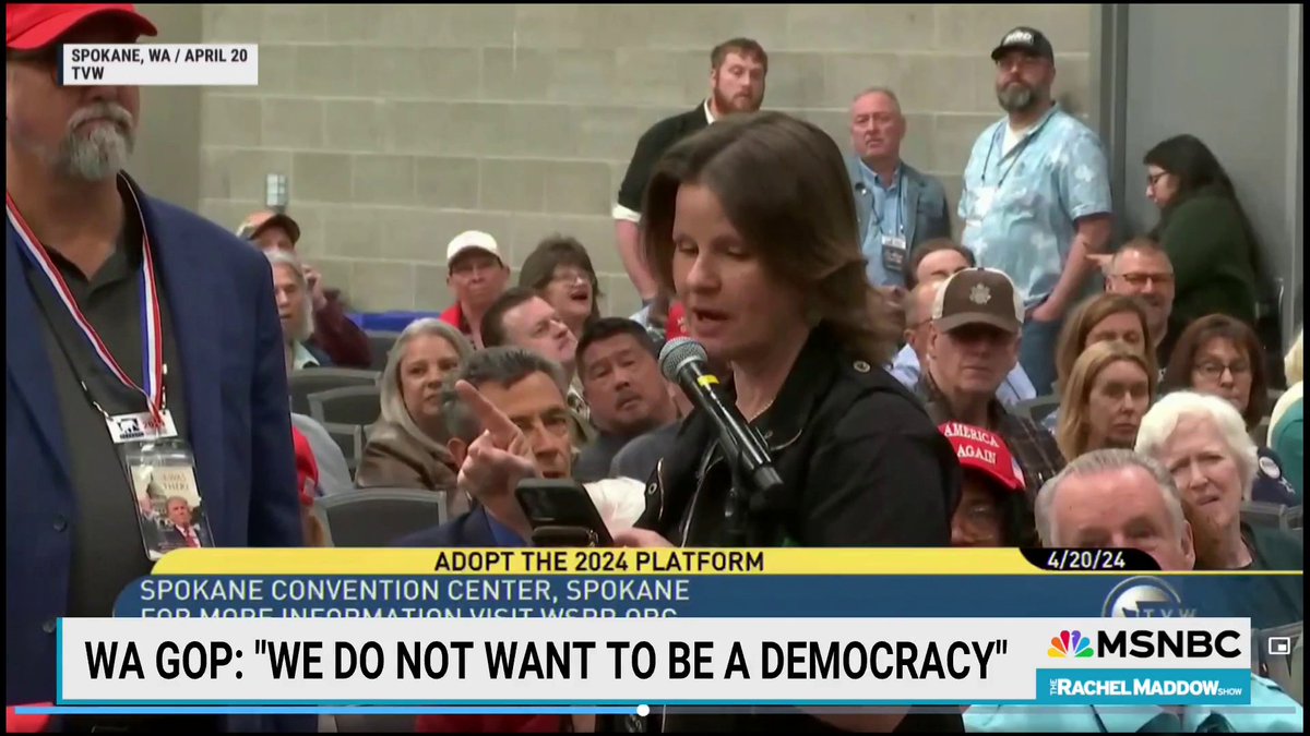 We've been talking about the Republican rejection of democracy for a while now, but to see and hear them explicitly state it is still unnerving.