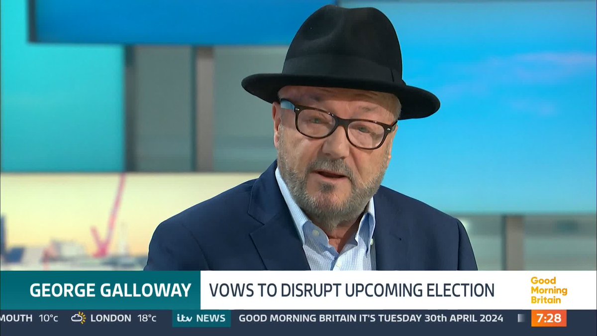 'We want to replace the Labour Party...We think today's Labour Party is a parody.' The new Workers Party MP for Rochdale, George Galloway talks to Susanna Reid and Richard Madeley about disrupting the upcoming election.