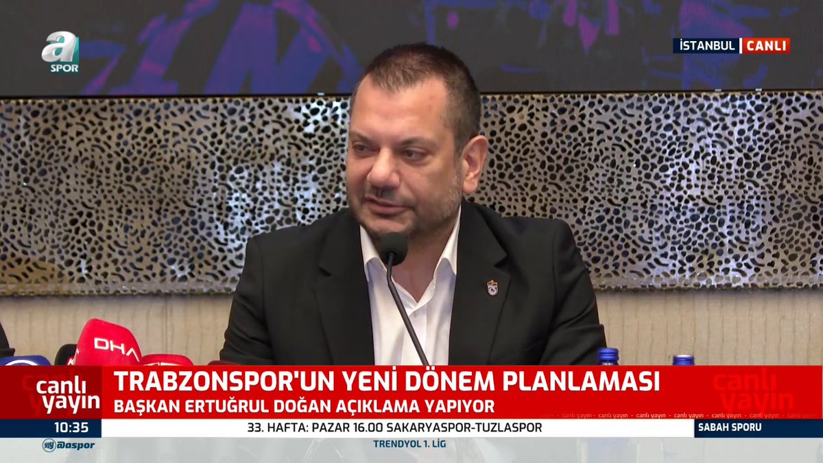 🔴🔵 Trabzonspor Başkanı Ertuğrul Doğan: Bugün Trabzon için önemli bir gün. 30 Nisan, 8. şampiyonluğumuzun yıl dönümü. Trabzonspor camiasının 8. şampiyonluğunu tekrar kutluyorum.