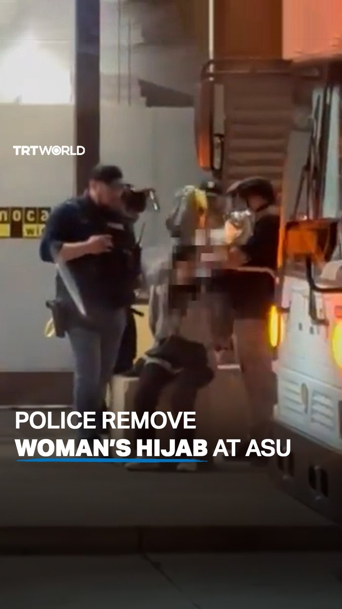 Arizona police forcibly removed a handcuffed woman’s hijab and exposed her hair while detaining her during a pro-Palestine demonstration at Arizona State University