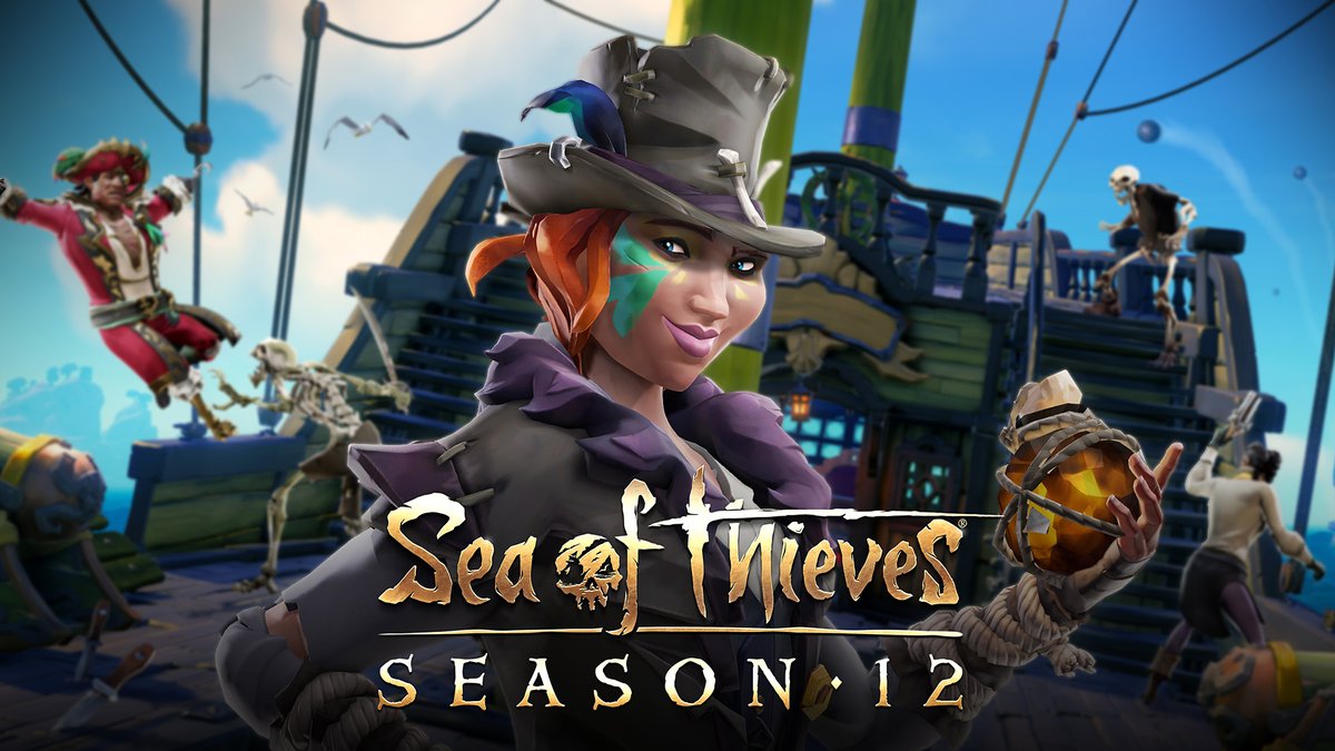 Explore new weapons, tools and strategies in Season 12! 🗡️ Throwing Knives 🔫 Double Barrel Pistol ⚖️ Harpoon Walking 🌬️ Horn of Fair Winds 💀 Bone Caller ⏩ Ziplines 🦉 Emporium Refresh (Owls!) 💯 100 Levels of Seasonal Rewards ☠️ And more: