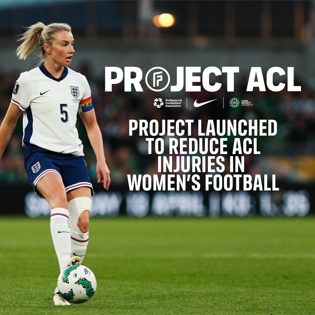 Introducing #ProjectACL 🚀 ⚽️🤝 #FIFPRO, PFA, @NikeFootball, and Carnegie School of Sport at @LeedsBeckett have teamed up for a three-year study to reduce ACL injuries in women’s football.