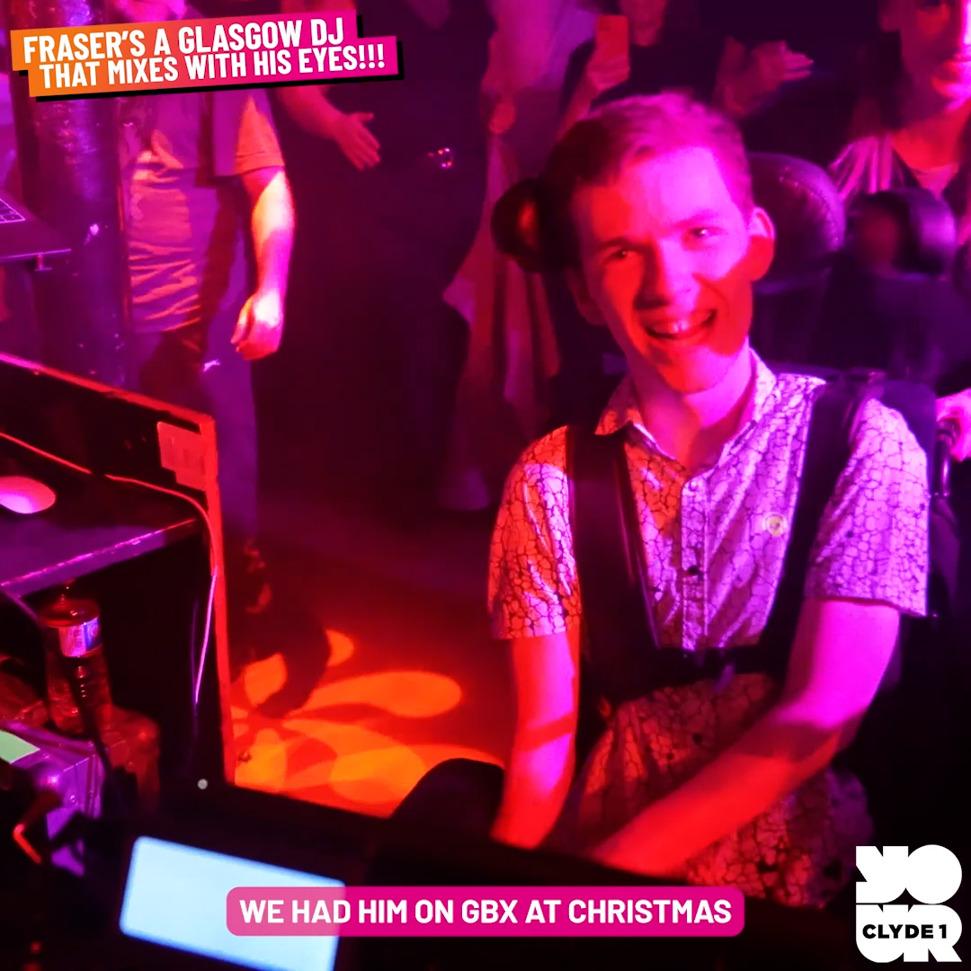 Fraser is a Glasgow DJ with Cerebral Palsy who DJ's WITH HIS EYES!!! George Bowie caught up with him before his big gig at The Garage Glasgow to see how he does it 🙌 Include Me 2 Club