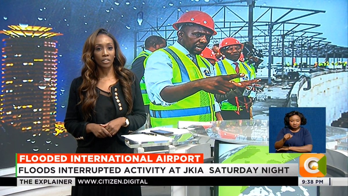 Flooded International Airport: Floods interrupted activity at JKIA Saturday night Leaking roofs halted operations at Terminal 1C Inadequate drainage infrastructure blamed for poor state CS Murkomen says aged infrastructure partly to blame #TheExplainer Yvonne Okwara