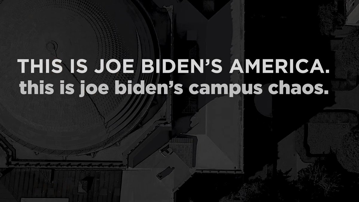 This is Joe Biden’s America. This is Joe Biden’s campus chaos.