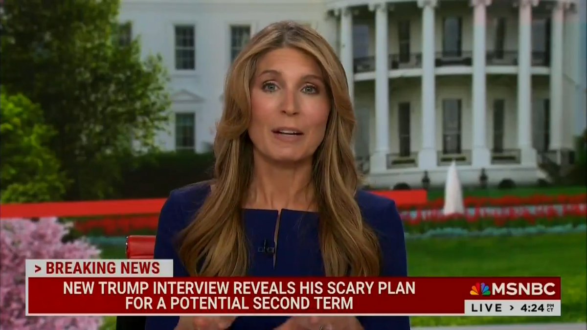 Wallace: Trump just told TIME he plans to drag our country into a dark new era that would closely resemble authoritarianism. You don't have to take our word for it, take his. He just said he would deploy the military to do mass deportations, he would allow states to monitor pregnant women to see if they have abortions, he would fire U.S. attorneys that fail to carry out his orders, and he would pardon January 6 insurrectionists