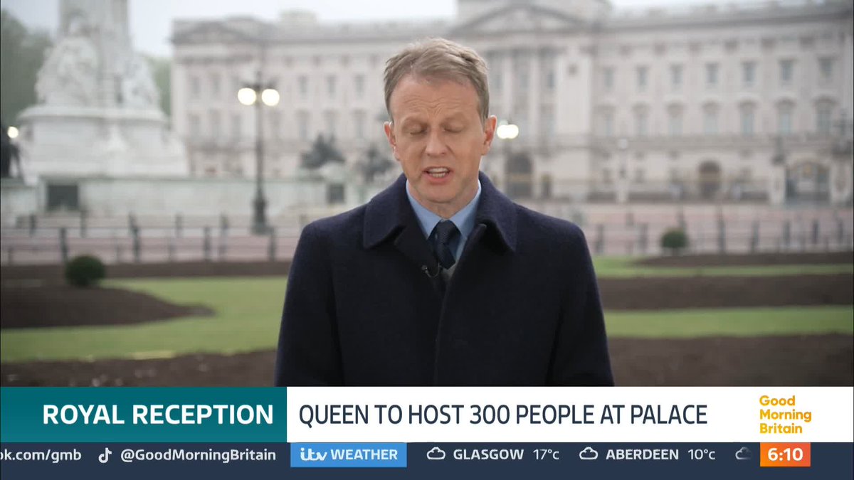 The Queen will host a reception at Buckingham Palace for 300 people today to recognise those who support survivors of sexual assault. The King and Queen were seen visiting a cancer centre yesterday, the King's first engagement since his cancer diagnosis.