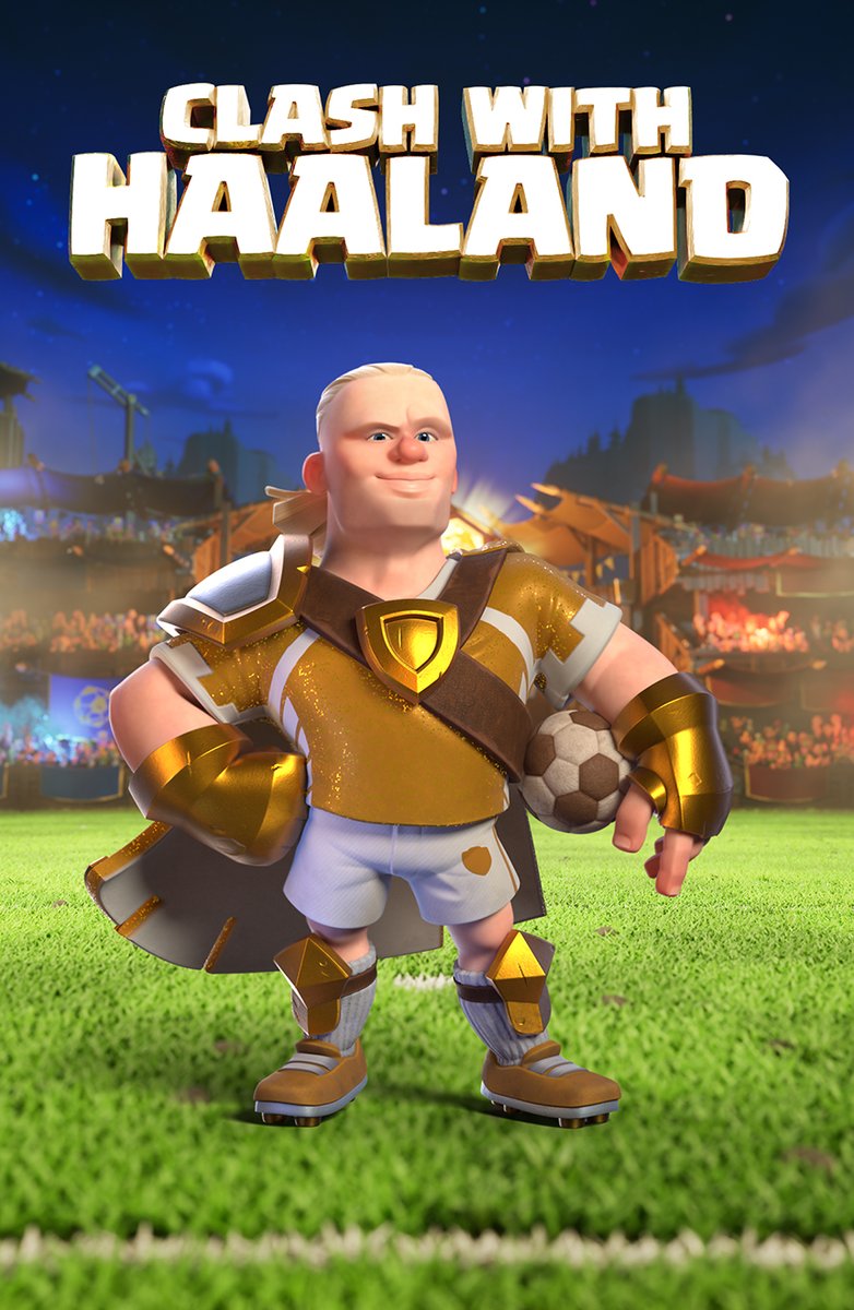 Alright Chief, get your game face on because #ClashWithHaaland season is here! 🏆⚽💥 Get hyped for a month jam-packed with events and challenges, football-themed cosmetics, temporary units, and a whole lot more excitement!