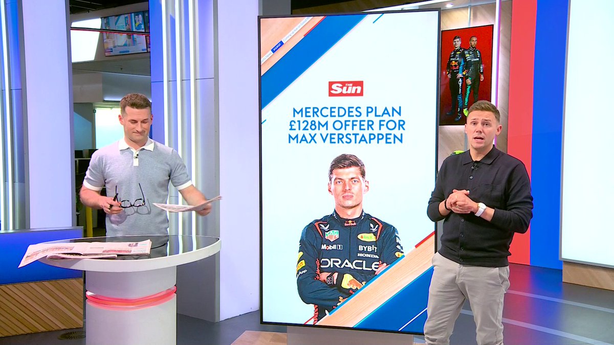The Sun are reporting that Mercedes are preparing a £128m offer for Max Verstappen to join the F1 team from Red Bull 🏎️
