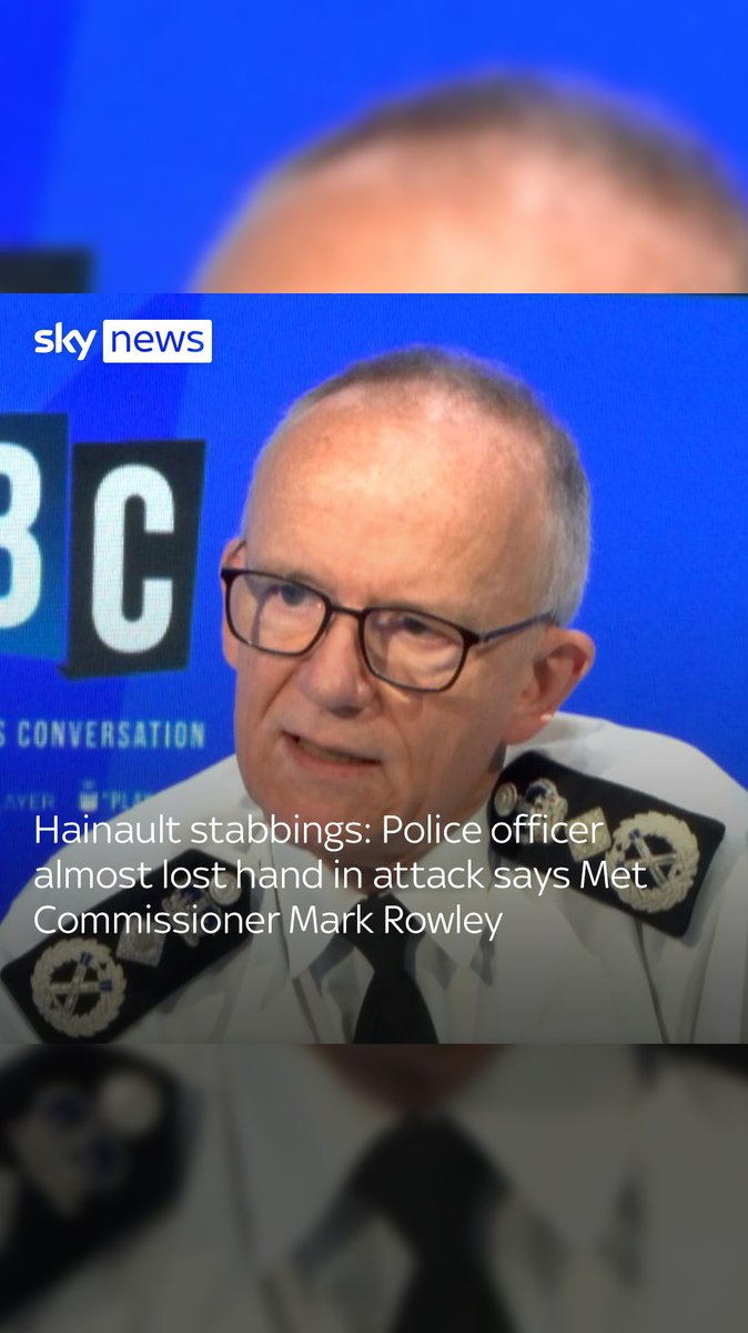 Police officers who responded to a sword attack in London suffered "horrifically serious injuries" - with one of them having been close to losing her hand, the head of the Metropolitan Police has said ⬇️ 🔗