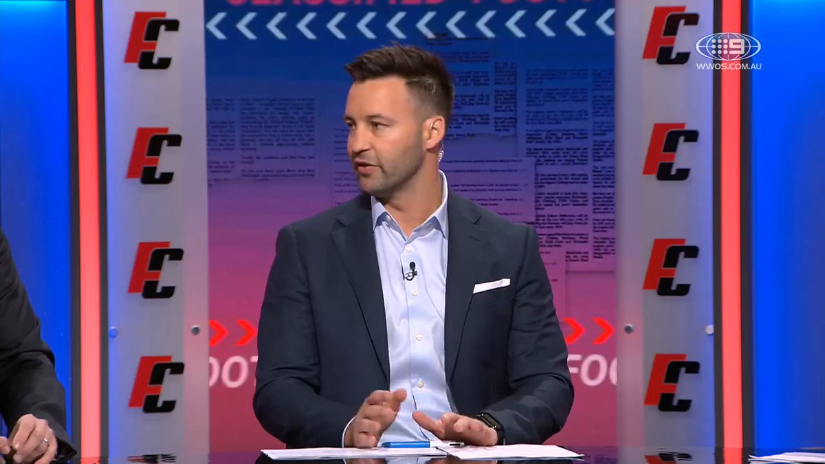 "At some stage there's got to be a fork in the road." Jimmy Bartel says he is 'incredibly uncomfortable' with the prospect of Tarryn Thomas re-entering the comp next year, as clubs plan to take a stand against domestic violence this weekend. #9FootyClassified | Live on 9Now 🖥️