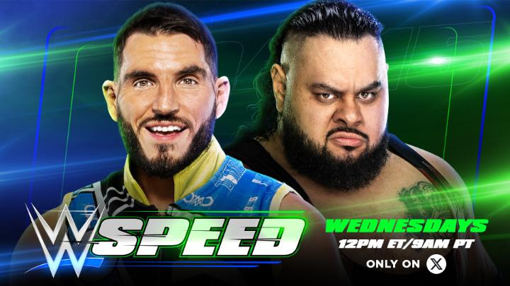 BUCKLE UP! 🚨 The #WWESpeed Semifinals are underway! Who do you think is heading to the WWE Speed Championship? BRONSON REED or Johnny Gargano? 🤔