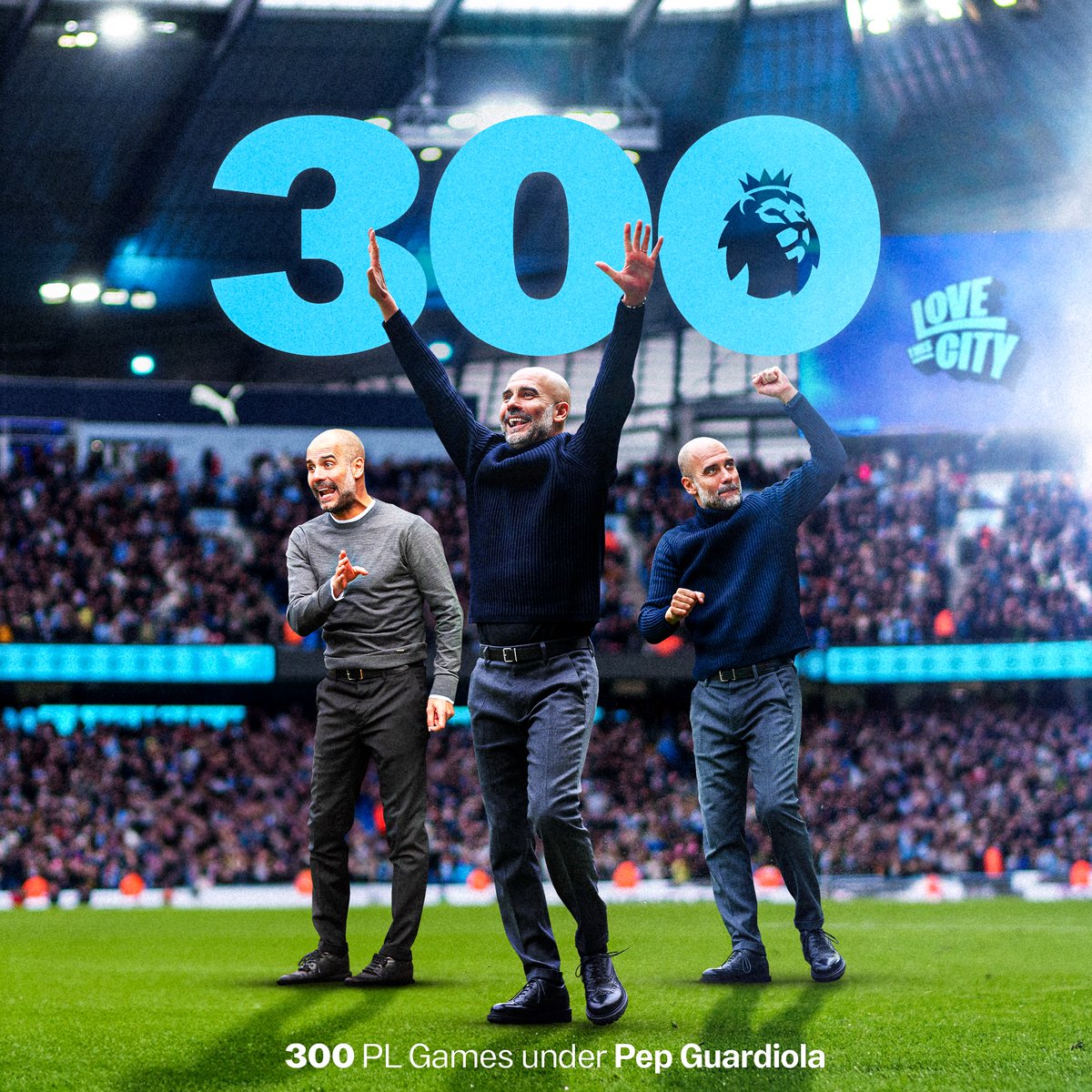 300 up for @pepteam in the Premier League ✨ What an incredible journey it's been so far 🩵