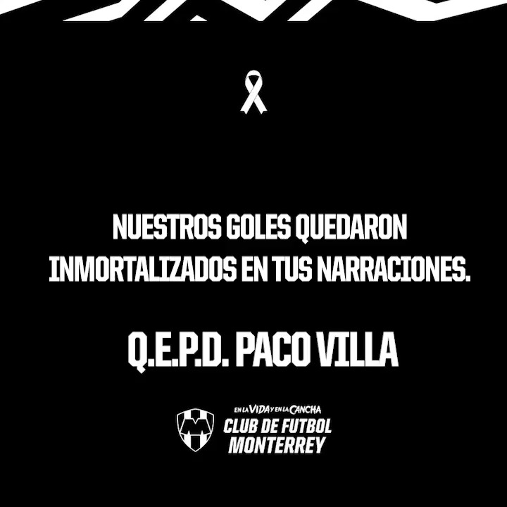 Tu voz acompañará para siempre algunos de nuestros momentos más memorables. Q.E.P.D. PACO VILLA 🙏🏼
