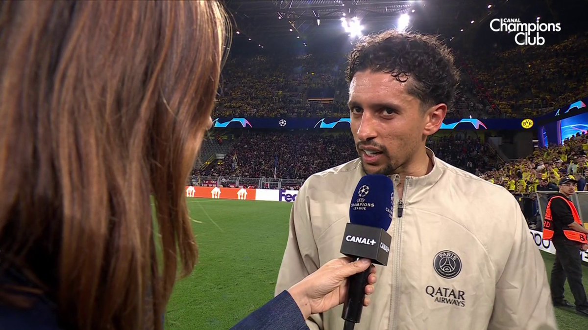 "Le Parc et nos supporters nous donnent de l'espoir pour le match retour, on sait qu'on peut faire beaucoup mieux" 🗣 Marquinhos croit toujours en la qualification du PSG après cette défaite lors du match aller ✊ #BVBPSG | #UCL